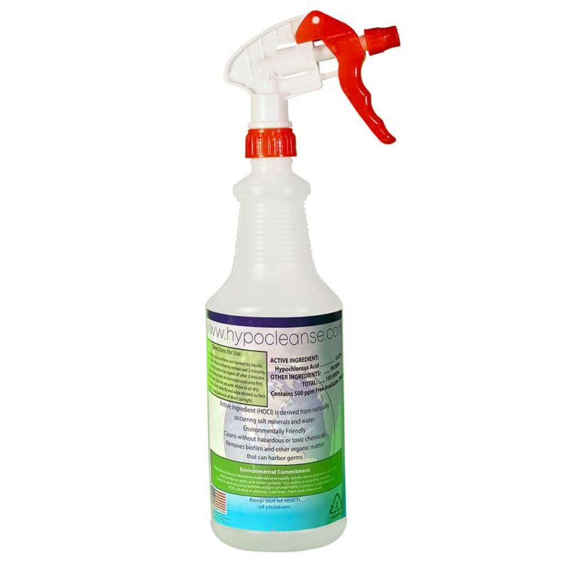 MultiCleanse 200PPM spray bottle back